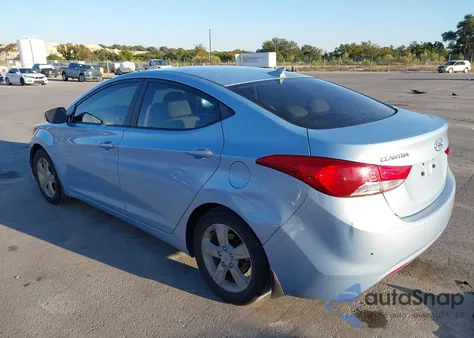2013 Hyundai Elantra Gls/Limited from USA, damaged, VIN KMHDH4AE4DU663285